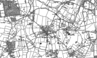 Old Map of Woolpit, 1883