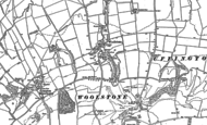 Old Map of Woolstone, 1898