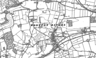 Old Map of Wootton Rivers, 1899
