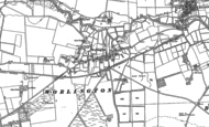 Old Map of Worlington, 1882 - 1901