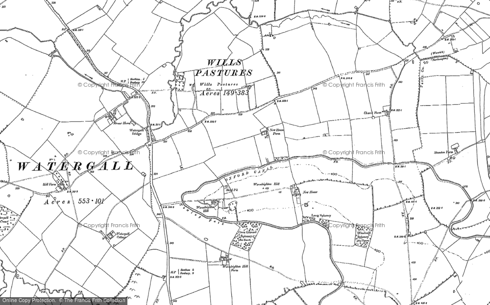 Old Map of Wormleighton Hill, 1904 in 1904