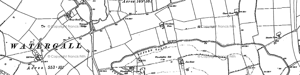 Old map of Wormleighton Hill in 1904