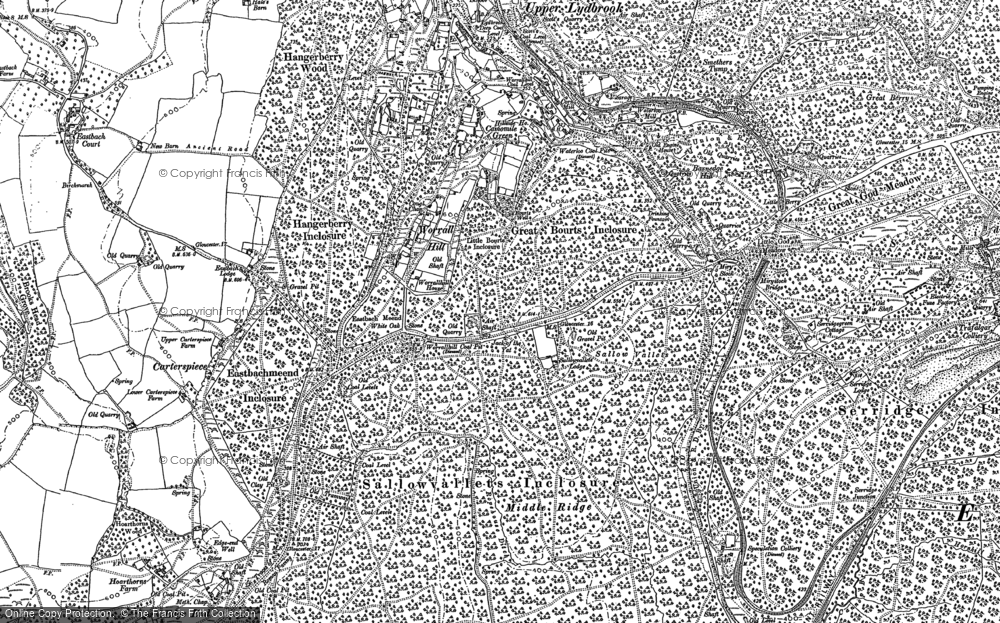 Old Map of Worrall Hill, 1900 - 1901 in 1900