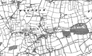 Old Map of Wortham, 1885 - 1903