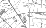 Old Map of Worthy Down, 1887