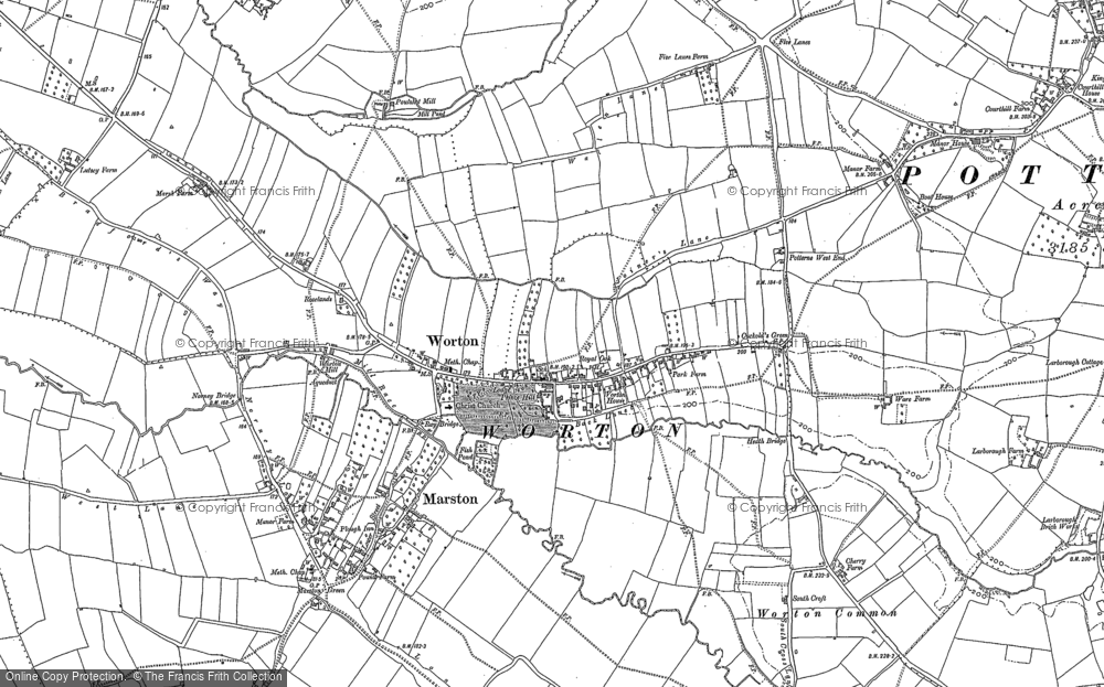 Old Map of Worton, 1899 in 1899