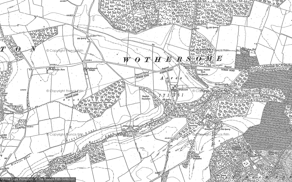 Old Map of Wothersome, 1891 in 1891