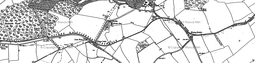 Old map of Wotton Ho in 1898