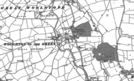 Old Map of Woughton on the Green, 1924