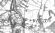 Old Map of Wouldham, 1895 - 1896