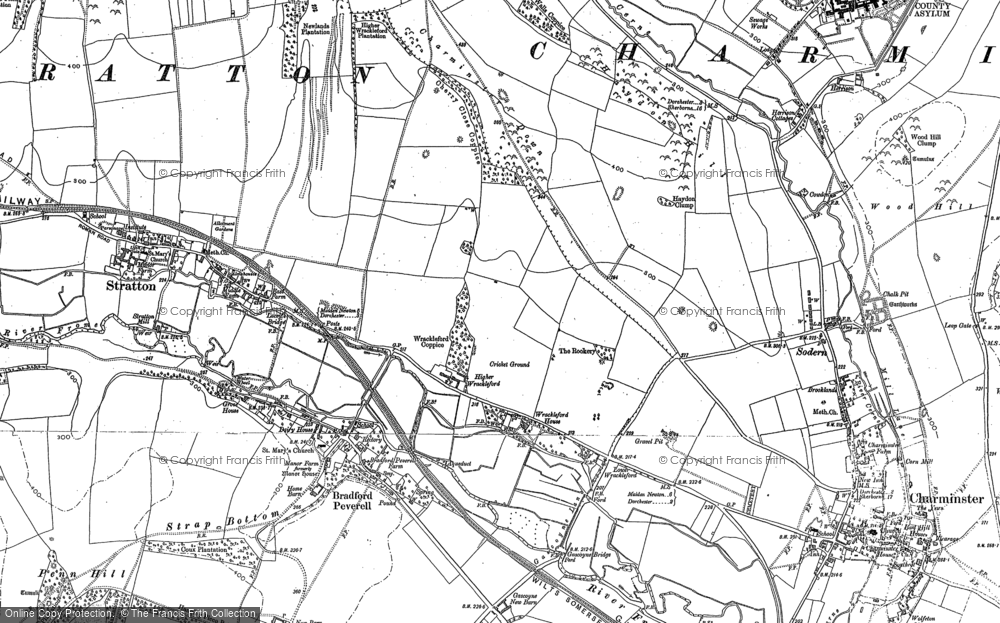 Old Map of Wrackleford, 1886 - 1887 in 1886