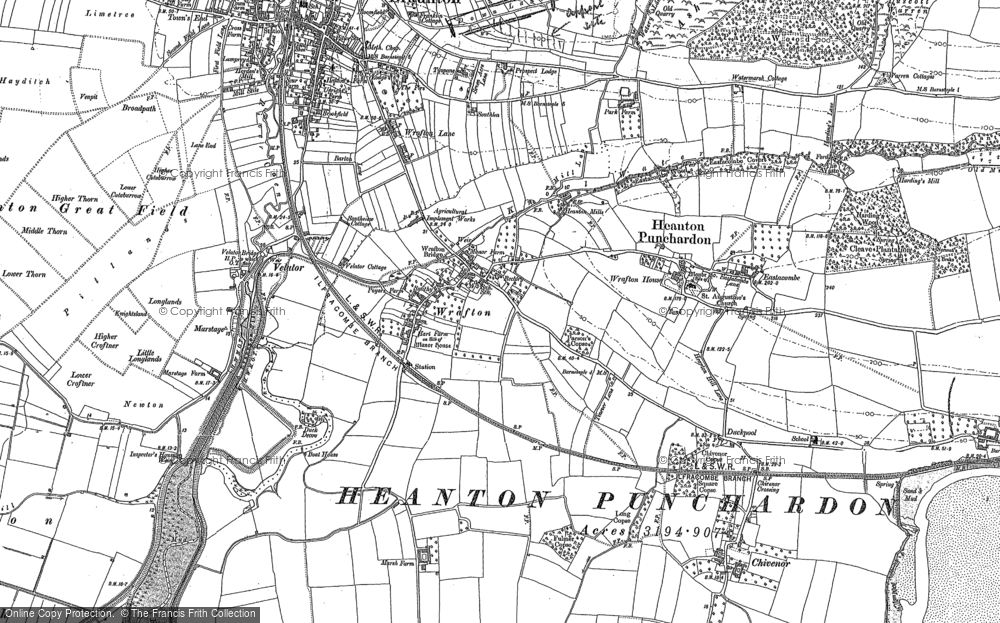 Old Map of Wrafton, 1903 in 1903