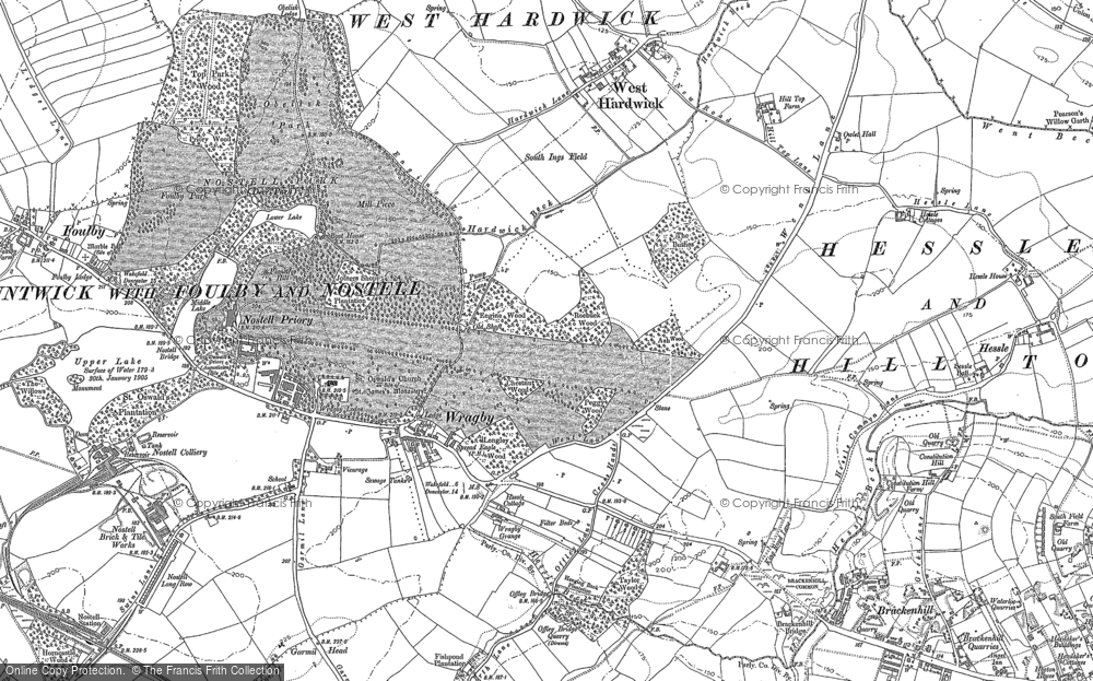 Old Map of Wragby, 1860 - 1891 in 1860