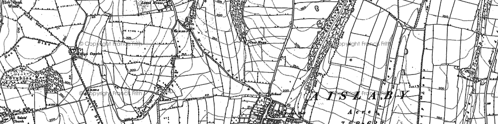 Old map of Wrelton in 1890