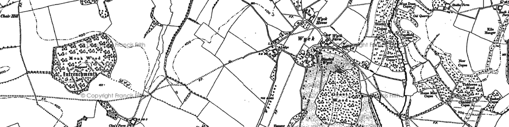 Old map of Wyck in 1895