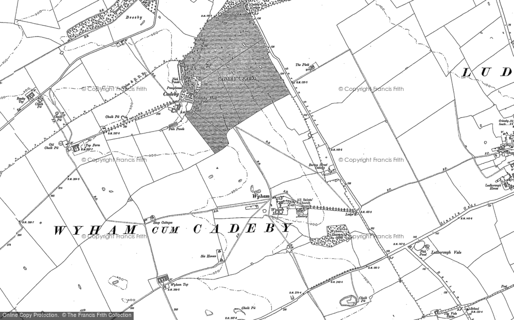 Old Map of Wyham, 1887 in 1887