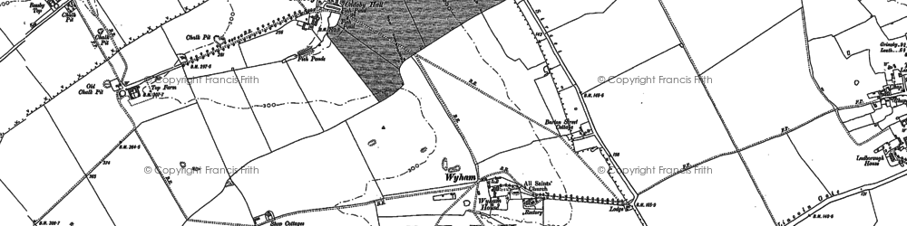 Old map of Wyham Ho in 1887