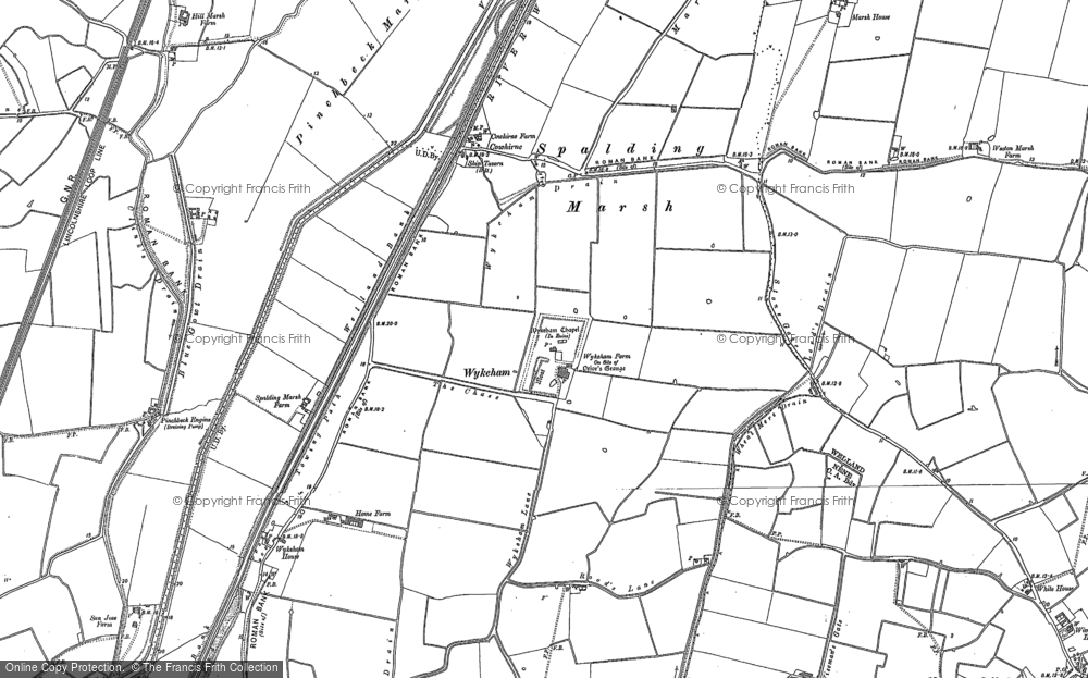 Old Map of Wykeham, 1887 in 1887