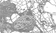 Old Map of Wytham, 1911