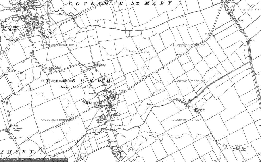 Old Map of Yarburgh, 1887 - 1888 in 1887