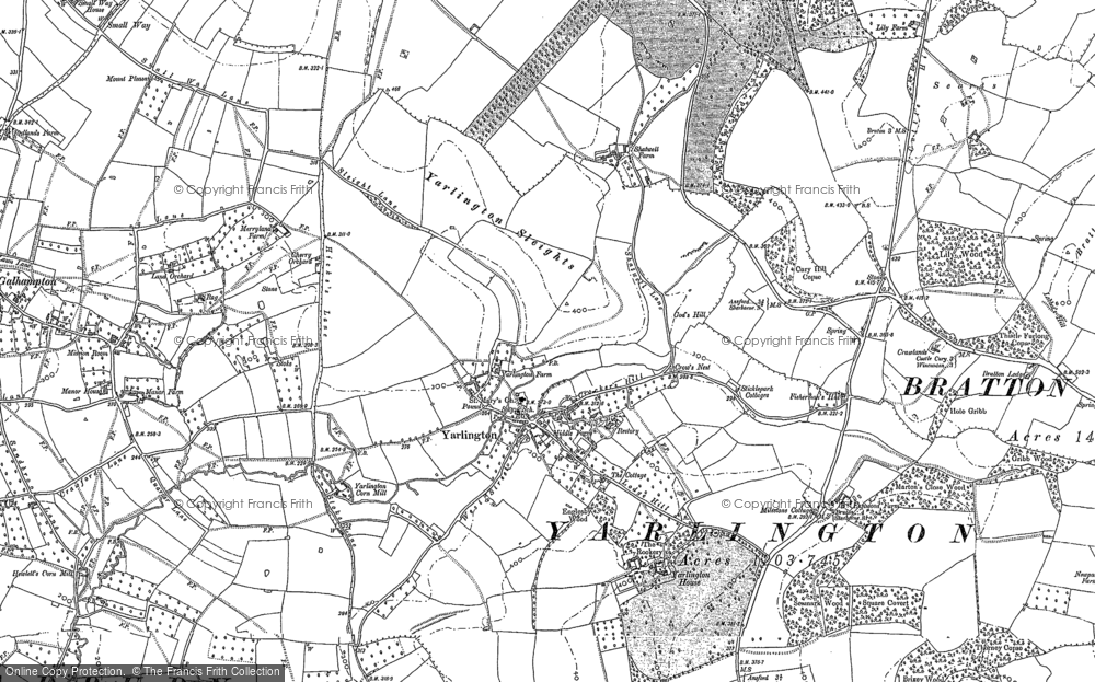 Old Map of Yarlington, 1885 in 1885