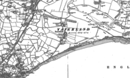Old Map of Yaverland, 1907