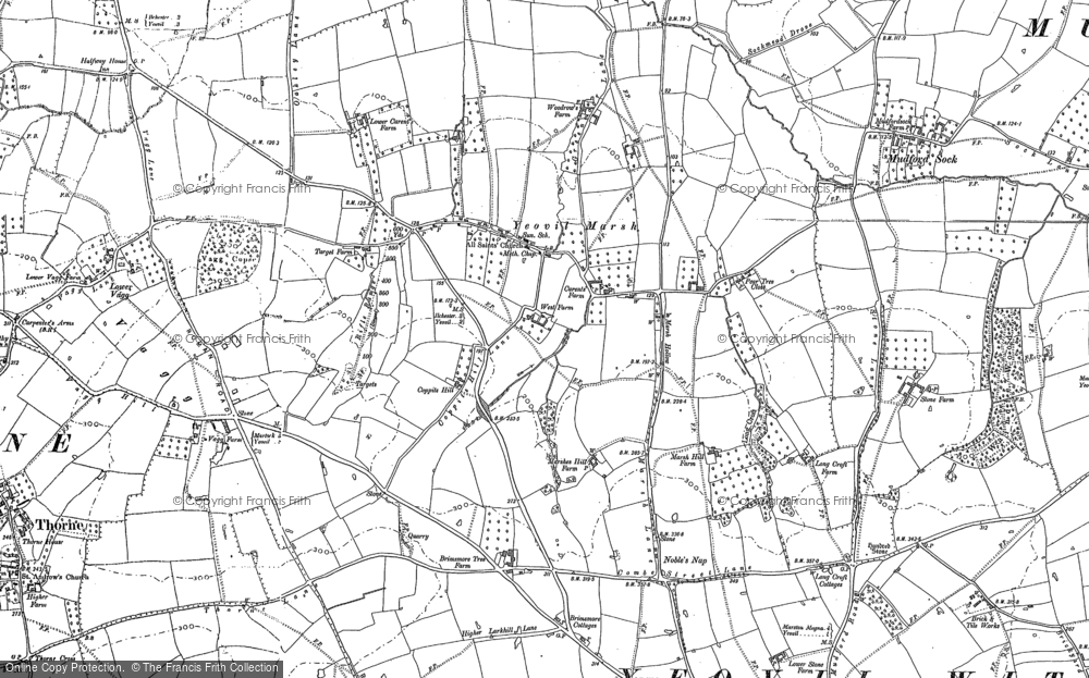 Old Map of Yeovil Marsh, 1886 - 1901 in 1886