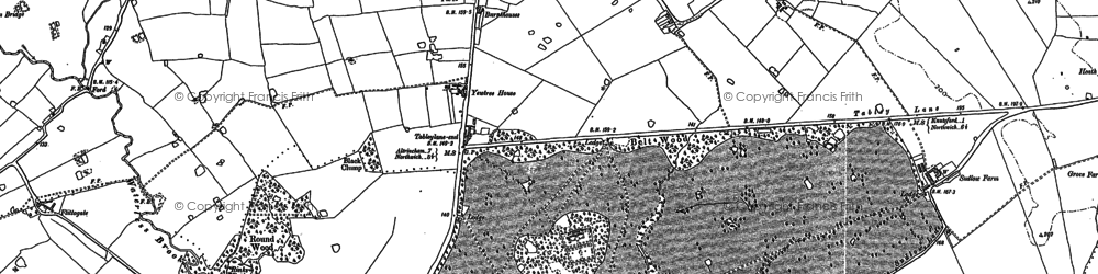 Old map of Knutsford Service Area in 1897