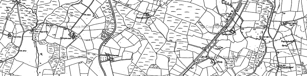 Old map of Bettws Bach in 1888