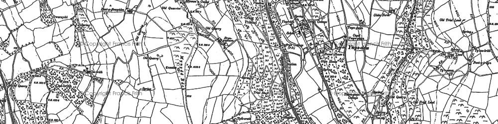 Old map of Ynysddu in 1916