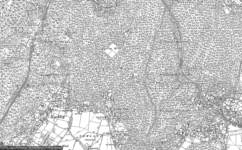 Old Map of Yorkley Slade, 1879 - 1880 in 1879