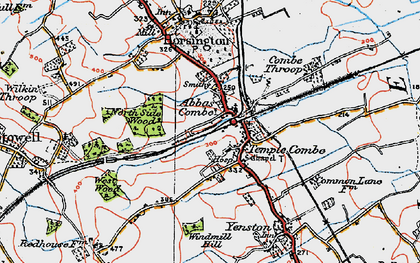 Old map of Abbas Combe in 1919