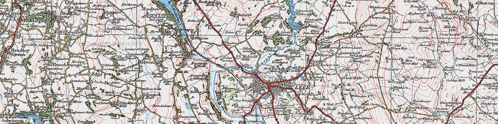 Old map of Abbey Green in 1923