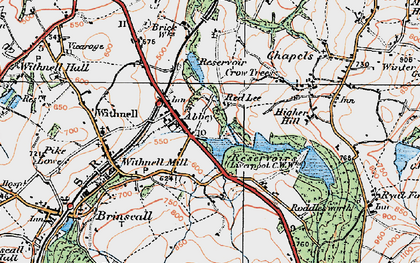Old map of Abbey Village in 1924