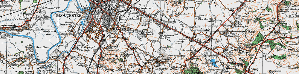 Old map of Abbeydale in 1919