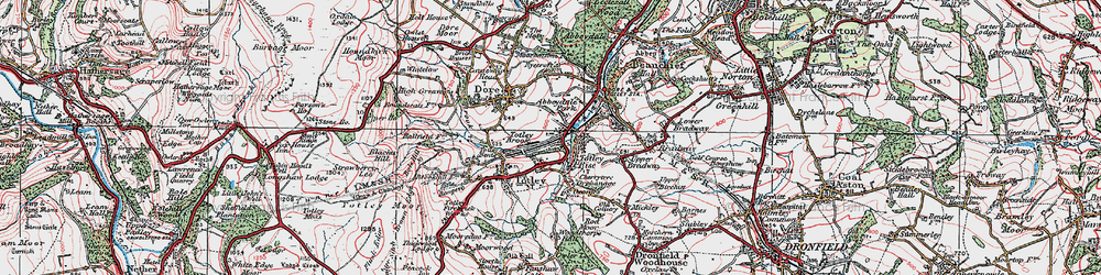 Old map of Abbeydale Park in 1923