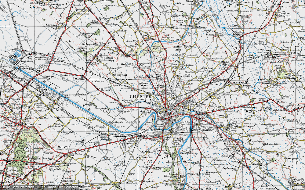 Old Map of Abbot's Meads, 1924 in 1924