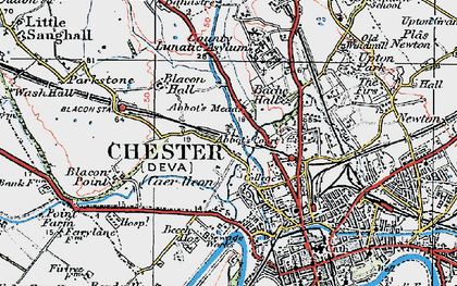 Old map of Abbot's Meads in 1924