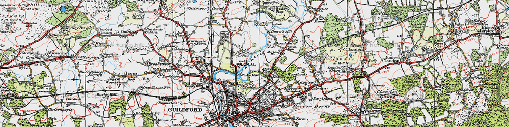 Old map of Abbotswood in 1920
