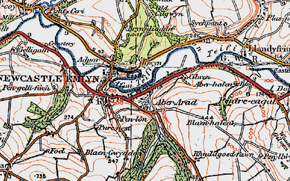 Old map of Allt Boeth in 1923