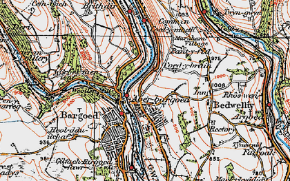 Old map of Aberbargoed in 1919