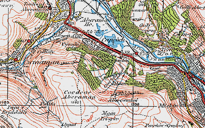 Old map of Abercwmboi in 1923