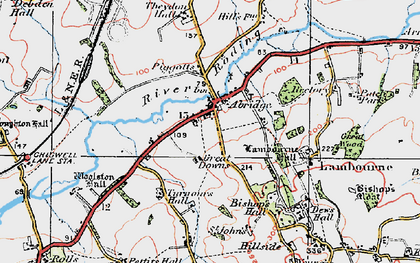Old map of Abridge in 1920