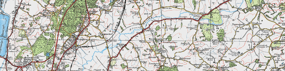 Old map of Abridge in 1920