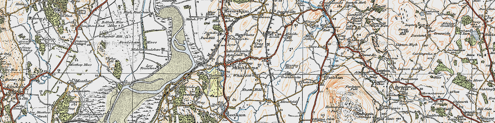 Old map of Ackenthwaite in 1925