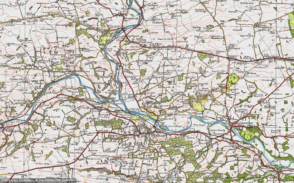 Old Map of Acomb, 1925 in 1925