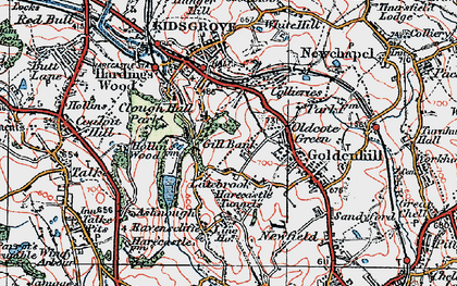 Old map of Acres Nook in 1921