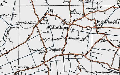 Old map of Addlethorpe in 1923