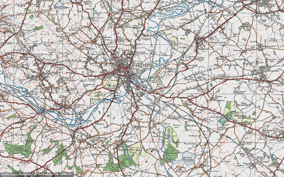 Old Map of Agbrigg, 1925 in 1925
