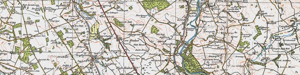 Old map of Aiketgate in 1925